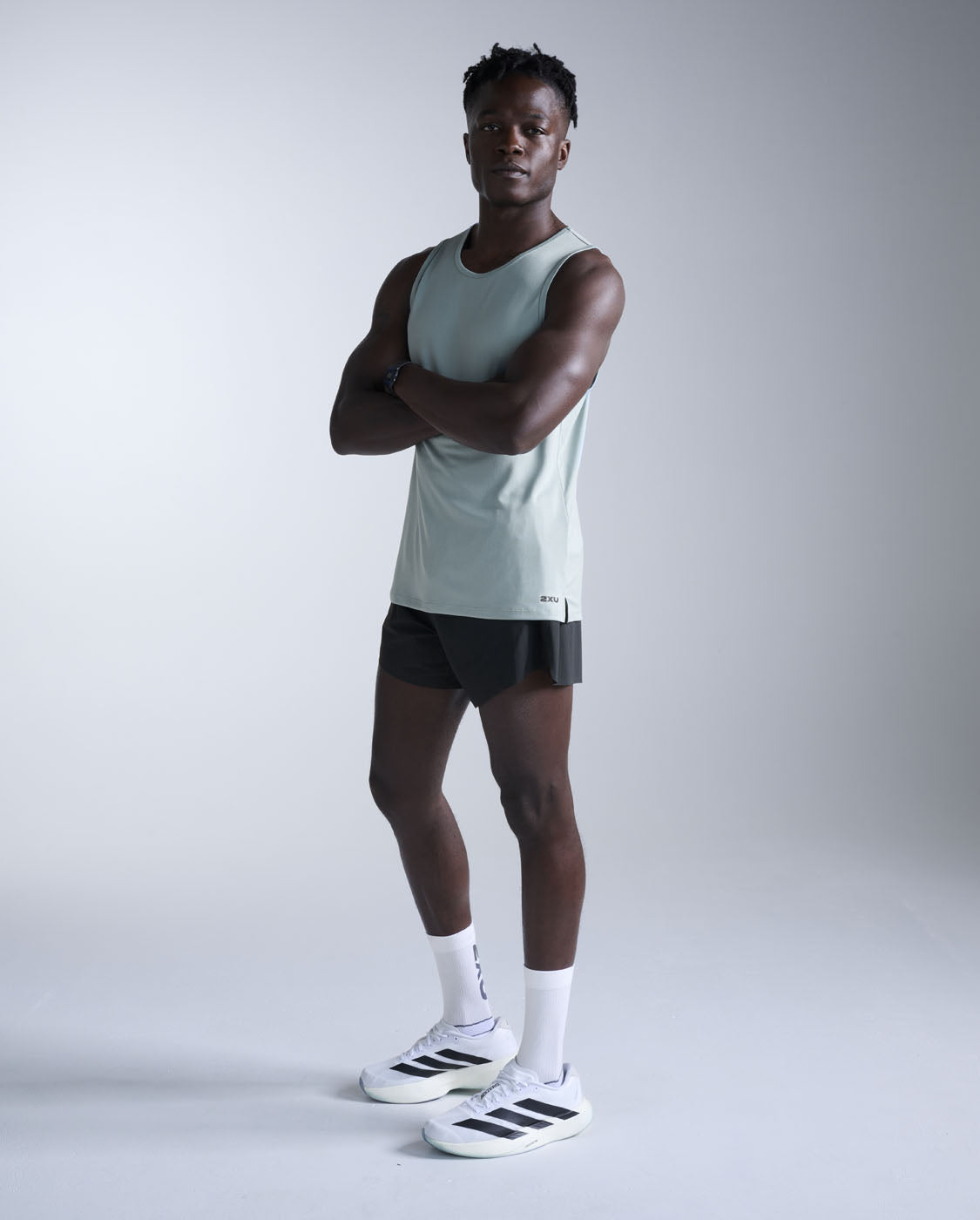 Aero Mesh Tank, Smoke Blue Marble/Black Reflective