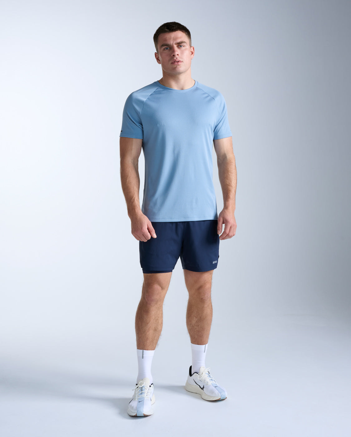 Aero Tee, Blue Shade/Black Reflective