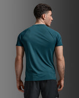 Aero Mesh Tee, Dark Moss/Silver Reflective