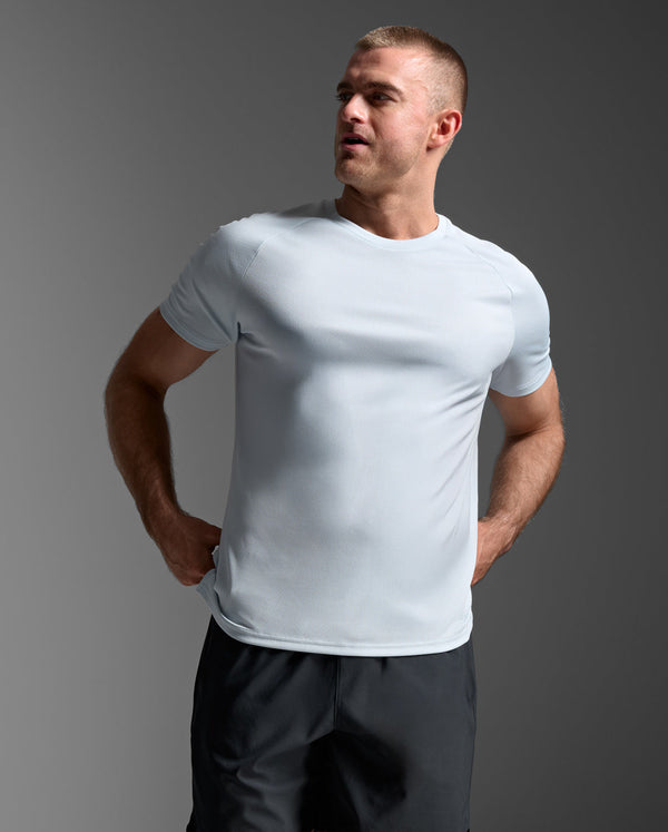 Aero Mesh Tee, Moonstone/Black Reflective