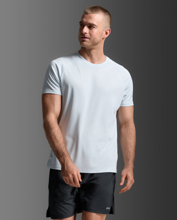 Aero Mesh Tee, Moonstone/Black Reflective