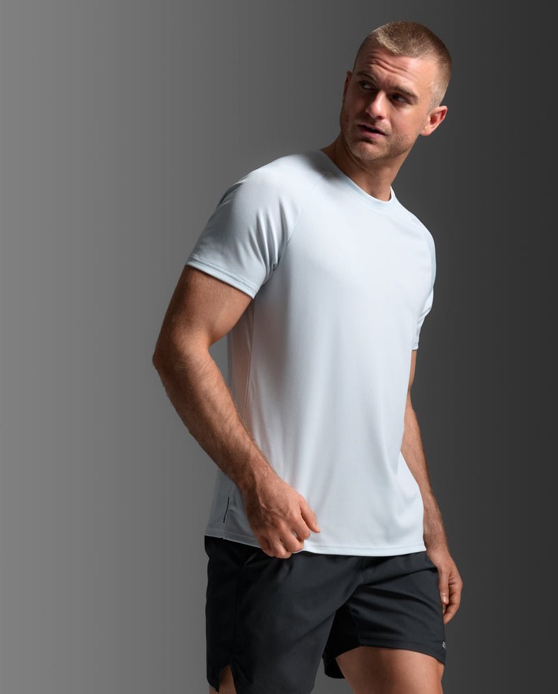 Aero Mesh Tee, Moonstone/Black Reflective