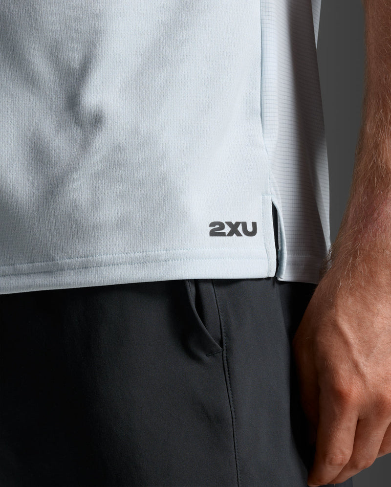Aero Mesh Tee, Moonstone/Black Reflective