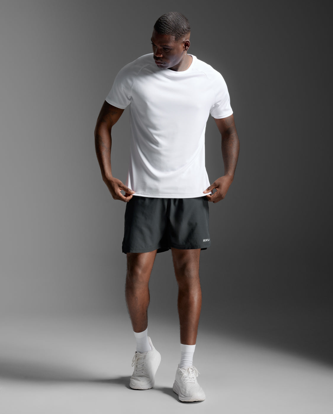 Aero Mesh Tee, White/Silver Reflective