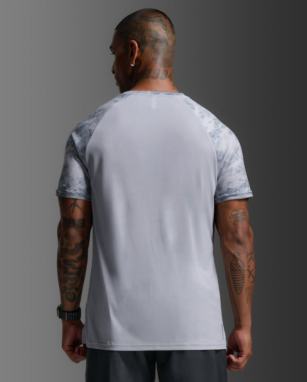 Aero Mesh Tee, Weathervane Marble/Black Reflective