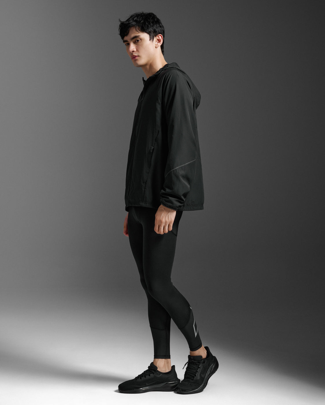 Aero Hex Windbreaker, Black/Silver Reflective