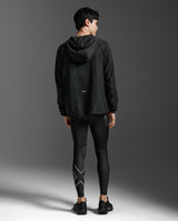 Aero Hex Windbreaker, Black/Silver Reflective