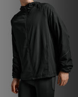 Aero Hex Windbreaker, Black/Silver Reflective