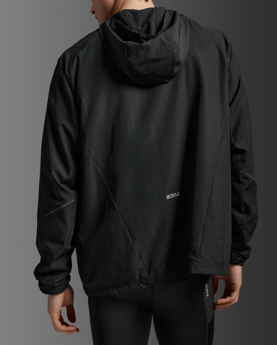 Aero Hex Windbreaker, Black/Silver Reflective