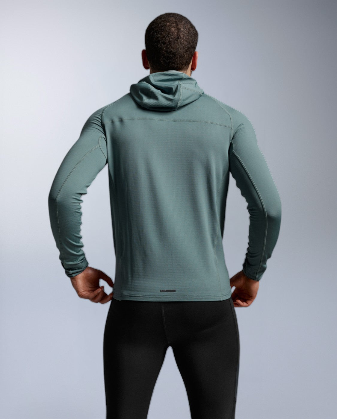 Ignition Grid 1/2 Zip Hoodie, Olive Leaf/Black Reflective