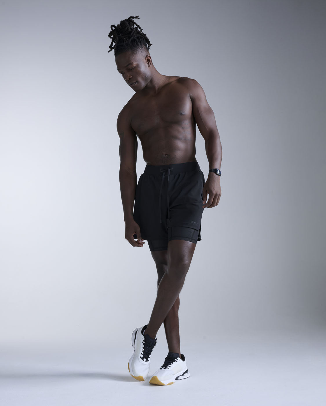 Flex 2-in-1 5 Inch Shorts, Black/Black