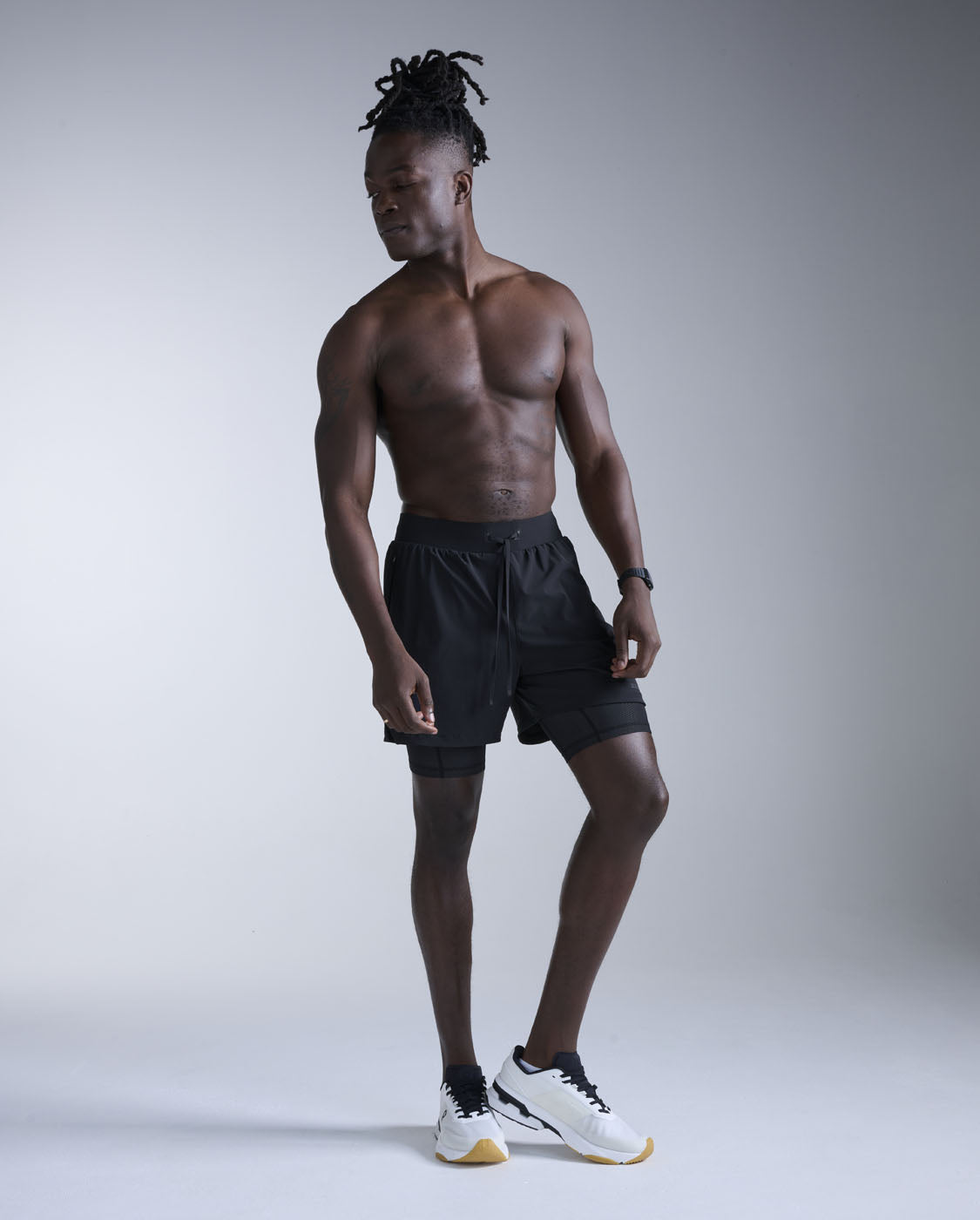 Flex 2-in-1 5 Inch Shorts, Black/Black