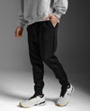 Commute Smooth Spacer Trackpants - BLACK/BLACK
