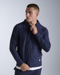 Signature Zip Through Hoodie, Midnight/Midnight