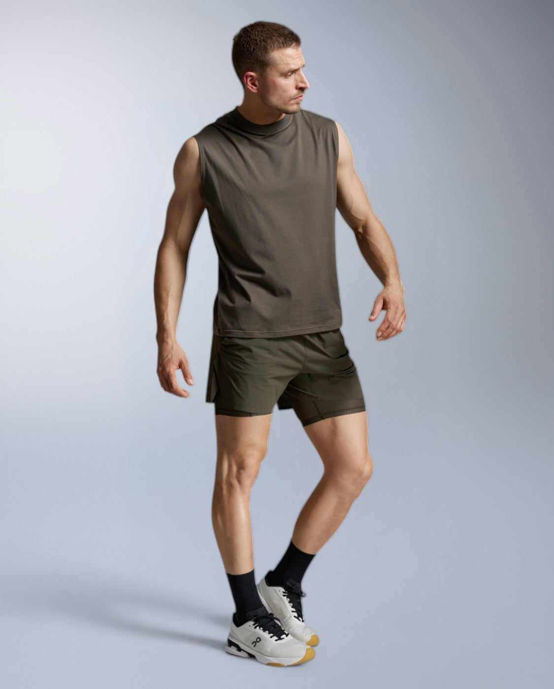 Motion Oversized Tencel Tank, Flint/Flint
