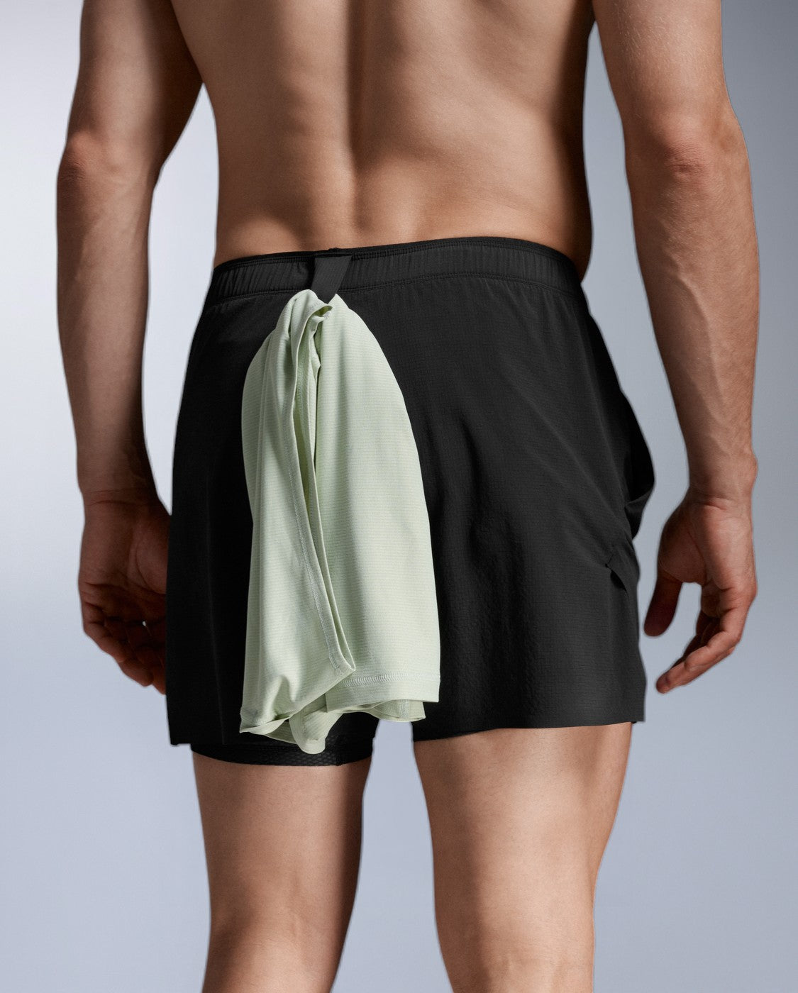 Force 2-in-1 5 Inch Shorts, Black/Black