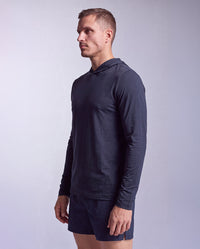 Motion Long Sleeve Hoodie, Midnight/Midnight