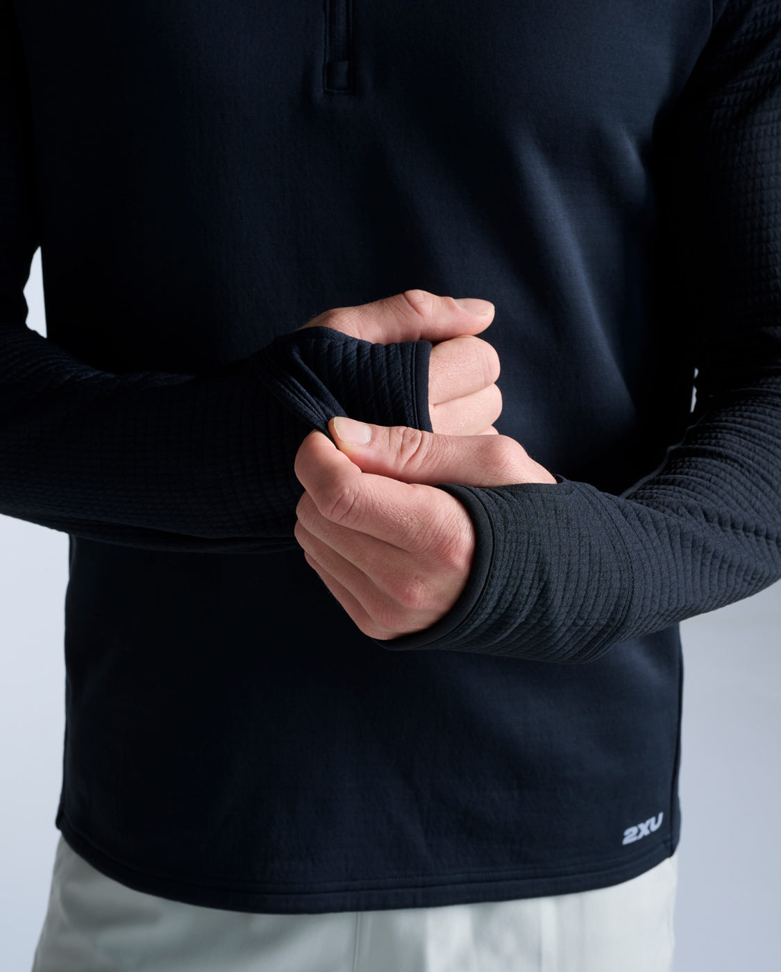 Ignition Haptic 1/4 Zip, Black/Silver Reflective