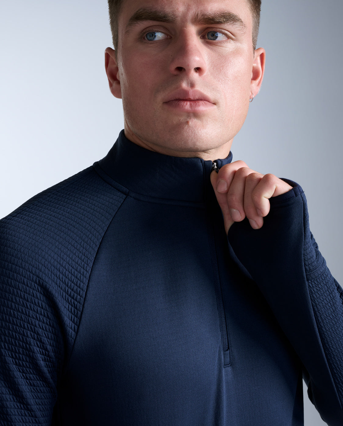 Ignition Haptic 1/4 Zip, Midnight/Silver Reflective