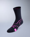 Vectr Cushion Crew Socks - BLACK/FUCHSIA