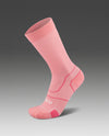 <br>Vectr Cushion Crew Socks - Pink Glow/White