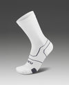 VECTR CUSHION CREW SOCKS - WHITE/GREY