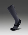 VECTR LIGHT CUSHION FULL LENGTH SOCKS - TITANIUM/BLACK