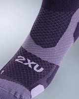 Vectr Light Cushion Crew Socks, Velvet Purple/Dusted Grape