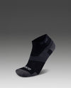 VECTR ULTRALIGHT 1/4 CREW SOCKS - BLACK/TITANIUM