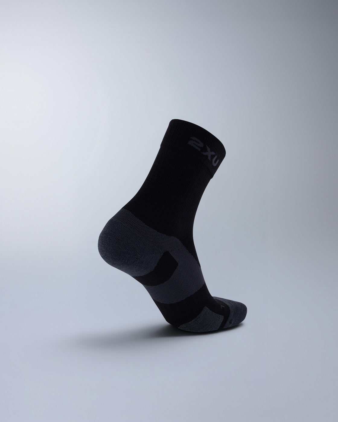 Vectr Light Cushion Merino Crew Socks, Black/Titanium