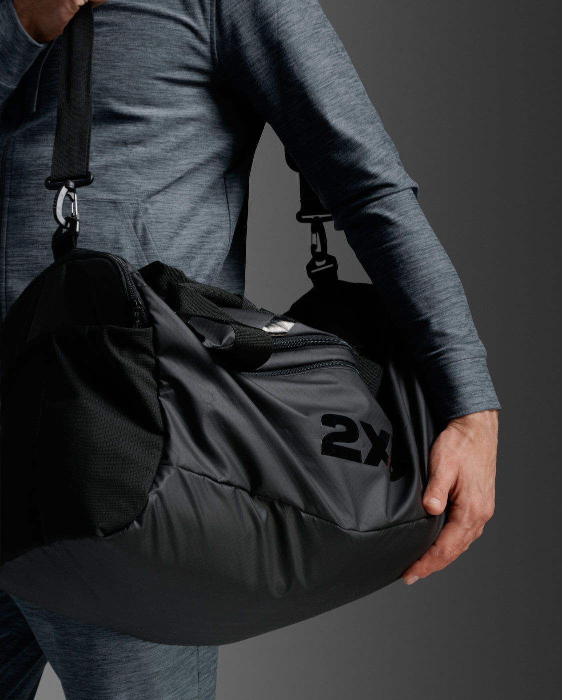 Gym Bag - Large 60L, Black/Black