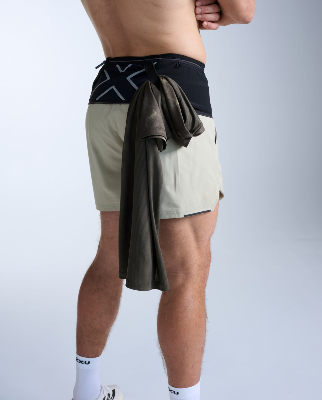 Trail Ultra Run Belt, Black/Silver Reflective