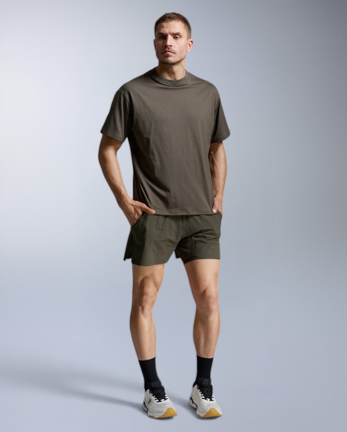 Motion Oversized Tencel Tee, Flint/Flint