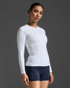 <br>Core Compression Long Sleeve - WHITE/NO LOGO