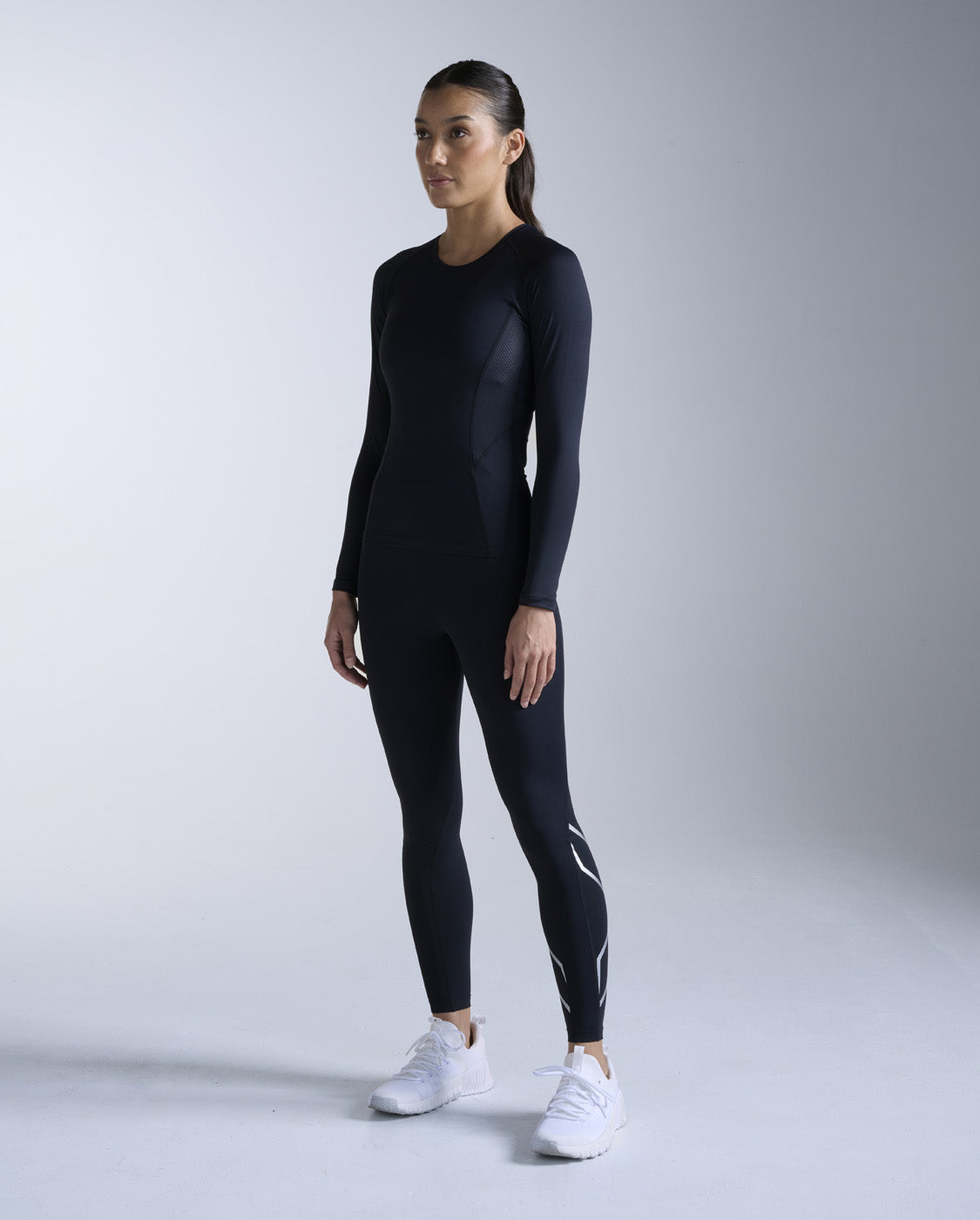 Core Compression Long Sleeve, Black/Black