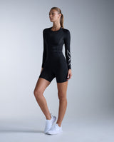 Core Compression Long Sleeve, Black/Silver