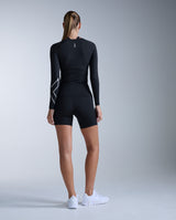 Core Compression Long Sleeve, Black/Silver