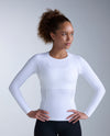 Core Compression Long Sleeve - WHITE/WHITE
