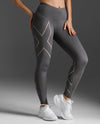 <br>Light Speed Mid-rise Compression Tights - Jupiter/Carbon Reflective