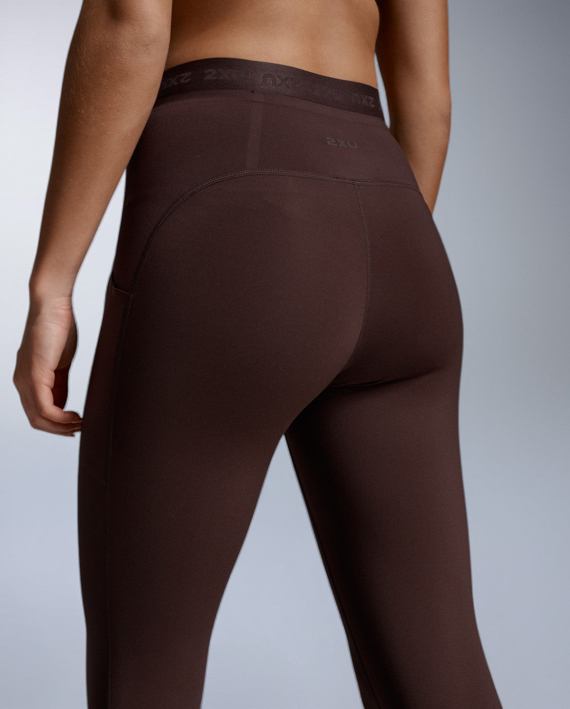 Form Stash Hi-Rise Compression Tights, Bark/Bark