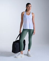 Form Stash Hi-Rise Compression 7/8 Tights, Olive Leaf/Olive Leaf