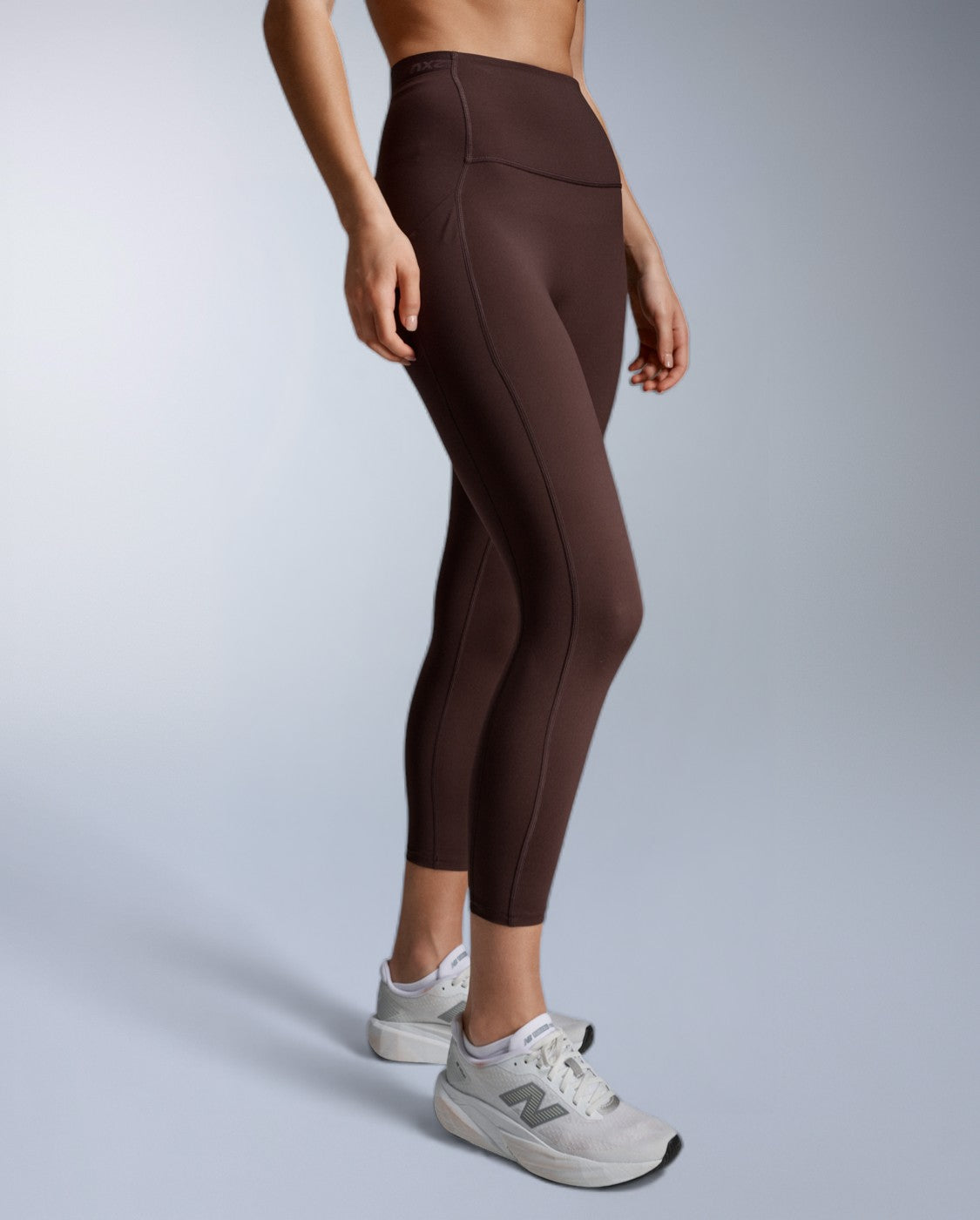 Form Stash Hi-Rise Compression 7/8 Tights, Bark/Bark