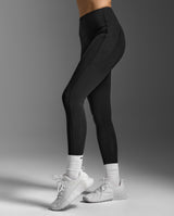Bio Nylon Hi-Rise Compression Tights, Black/Black