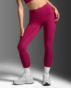 Bio Nylon Hi-Rise Compression Tights - MERLOT/MERLOT