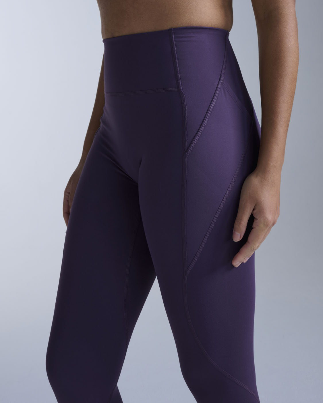 Flex Hi-Rise Compression Tights, Velvet Purple/Velvet Purple