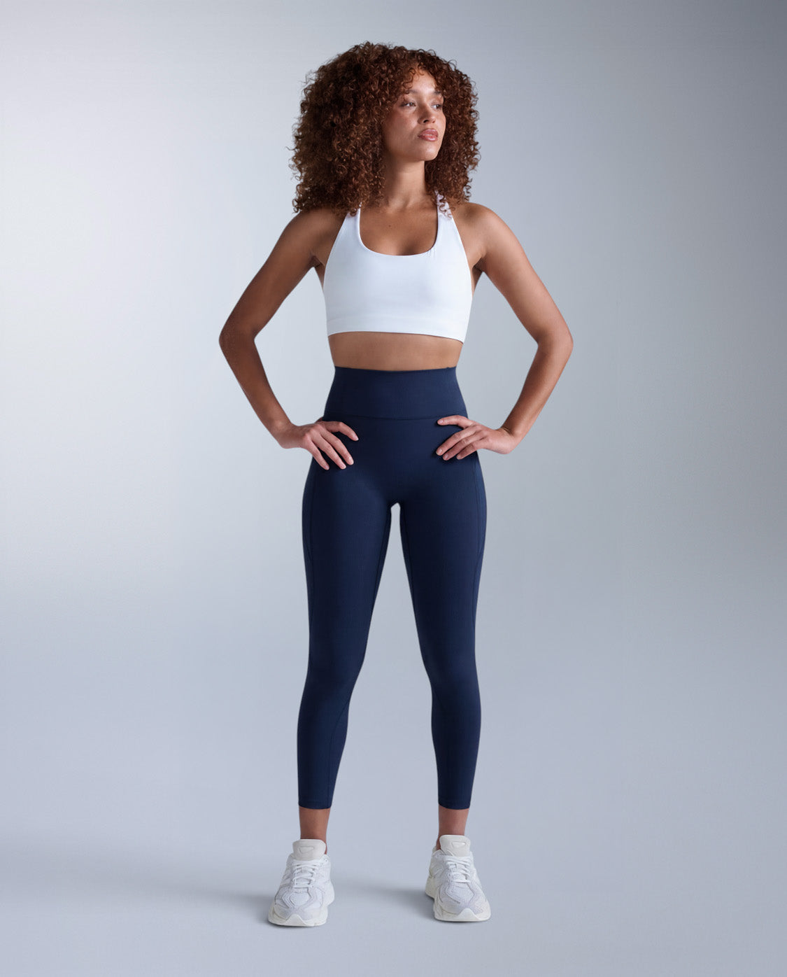 Flex Hi-Rise Compression 7/8 Tights, Midnight/Midnight