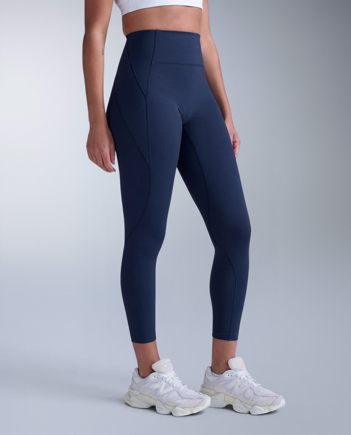 Flex Hi-Rise Compression 7/8 Tights, Midnight/Midnight