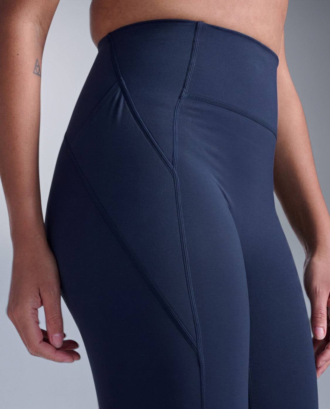 Flex Hi-Rise Compression 7/8 Tights, Midnight/Midnight