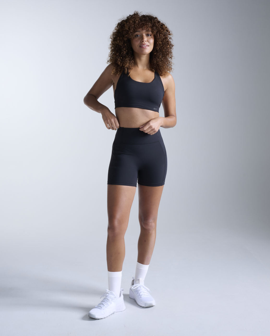 Flex Hi-Rise Compression 4 Inch Shorts, Black/Black