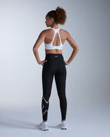 Core Hi-Rise Compression Tights, Black/Silver